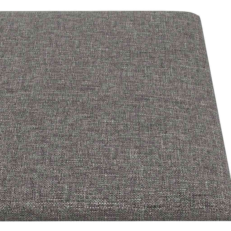 vidaXL 12 db világosszürke szövet fali panel 90x15 cm 1,62 m²