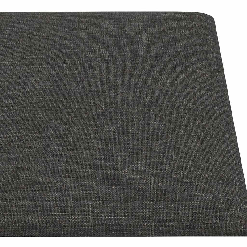 vidaXL 12 db sötétszürke szövet fali panel 90x15 cm 1,62 m²