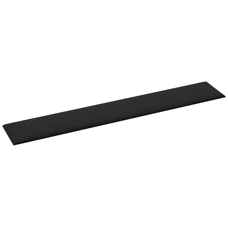 vidaXL 12 db fekete szövet fali panel 90x15 cm 1,62 m²