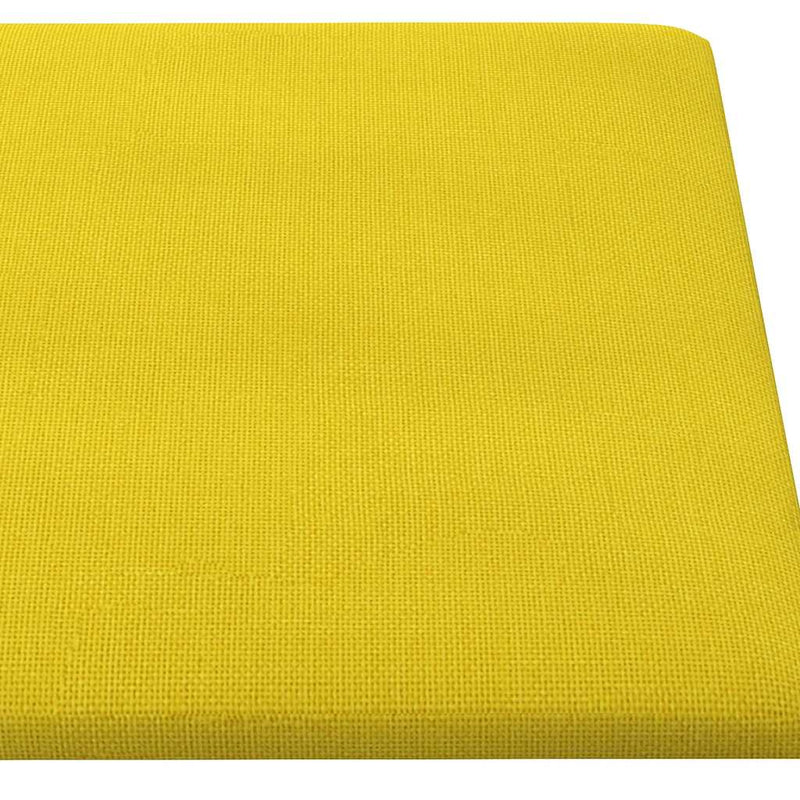 vidaXL 12 db világossárga szövet fali panel 90x15 cm 1,62 m²