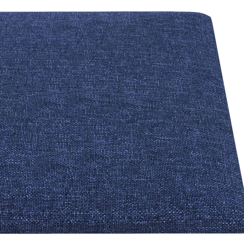 vidaXL 12 db kék szövet fali panel 90x15 cm 1,62 m²