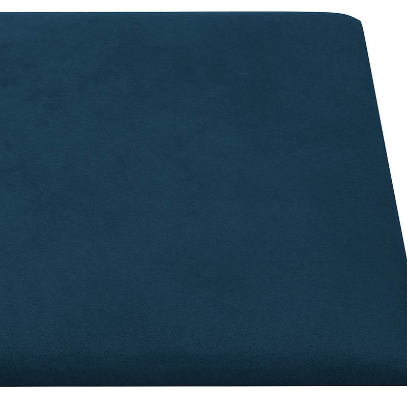 vidaXL 12 db kék bársony fali panel 90x15 cm 1,62 m²
