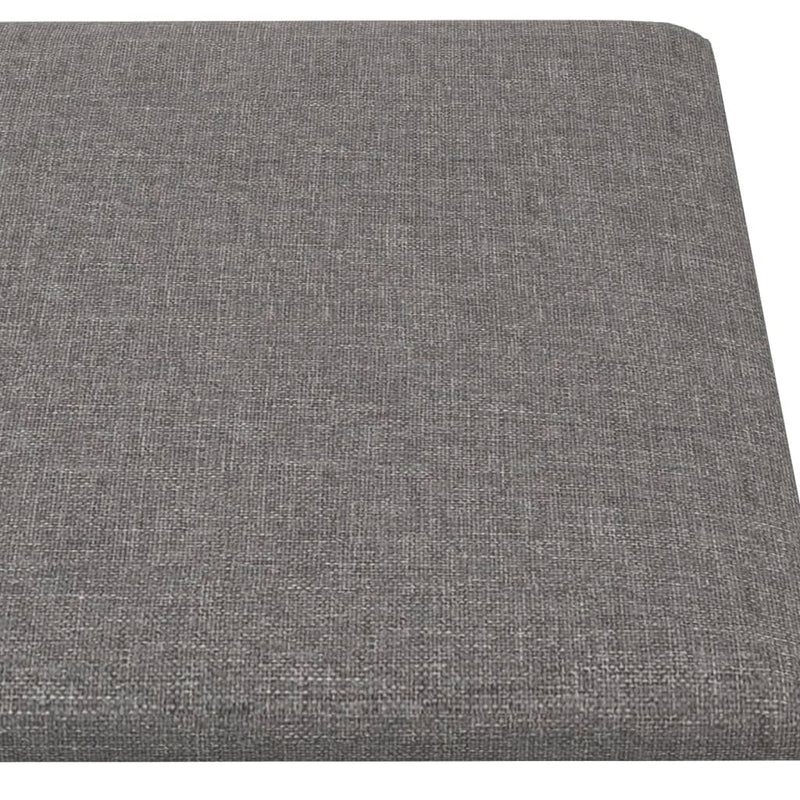 vidaXL 12 db világosszürke szövet fali panel 90x30 cm 3,24 m²