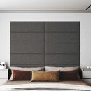 vidaXL 12 db sötétszürke szövet fali panel 90x30 cm 3,24 m²