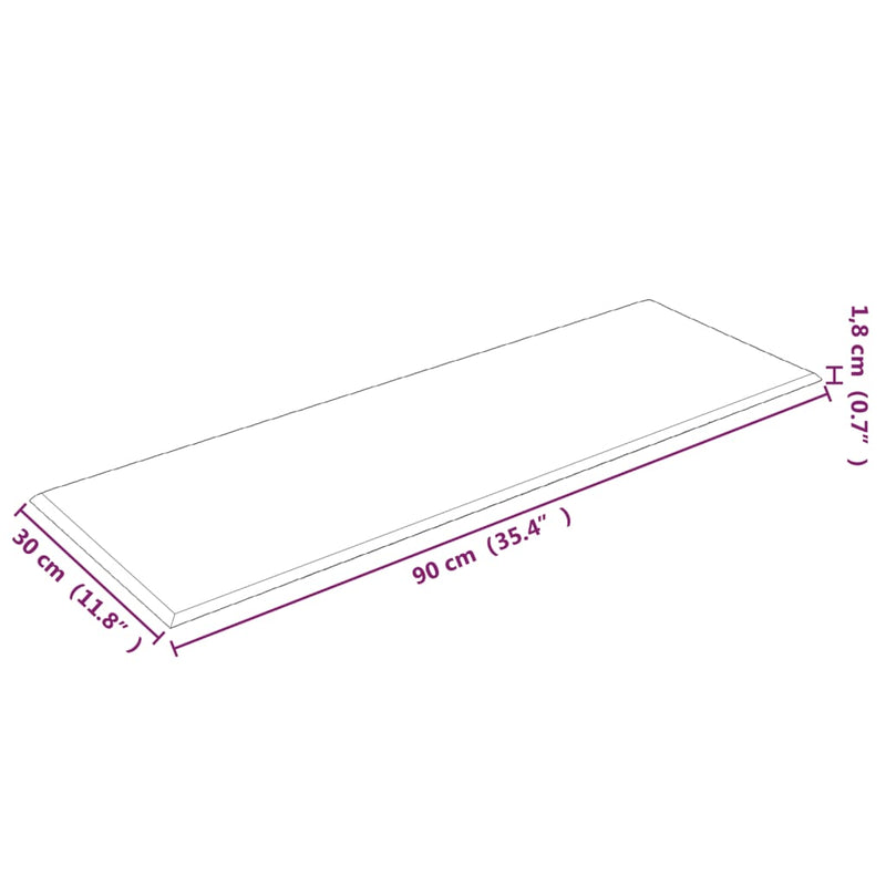 vidaXL 12 db rózsaszín bársony fali panel 90 x 30 cm 3,24 m²