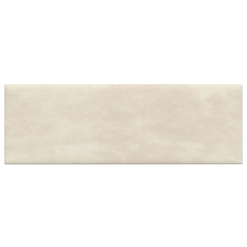 vidaXL 12 db krémfehér bársony fali panel 90 x 30 cm 3,24 m²