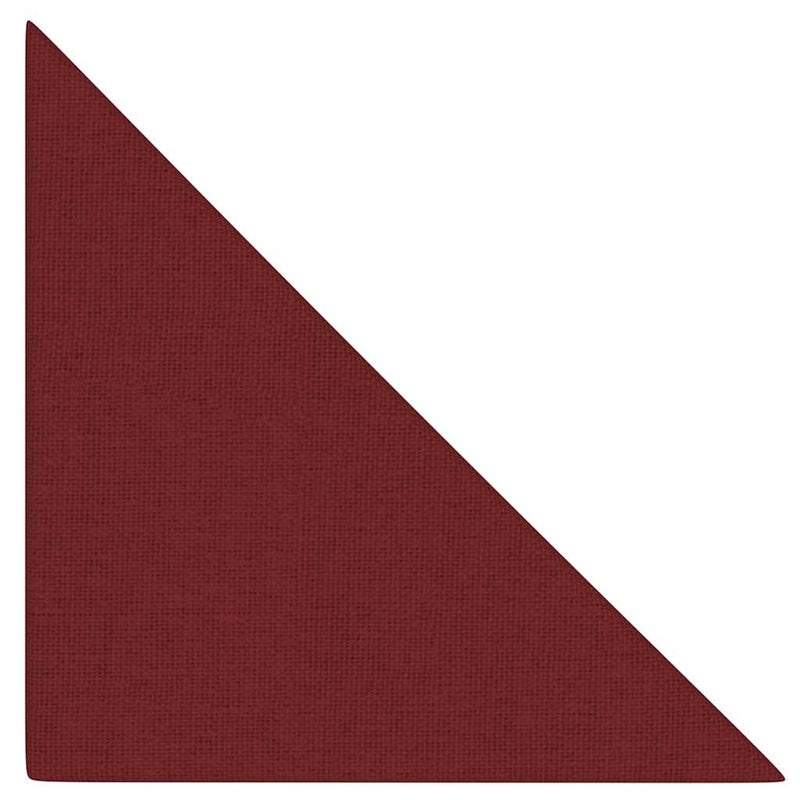 vidaXL 12 db bordó szövet fali panel 30 x 30 cm 0,54 m²