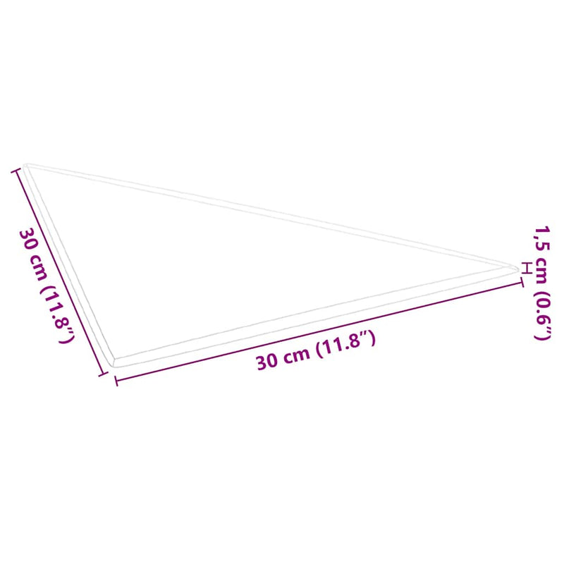 vidaXL 12 db bordó szövet fali panel 30 x 30 cm 0,54 m²