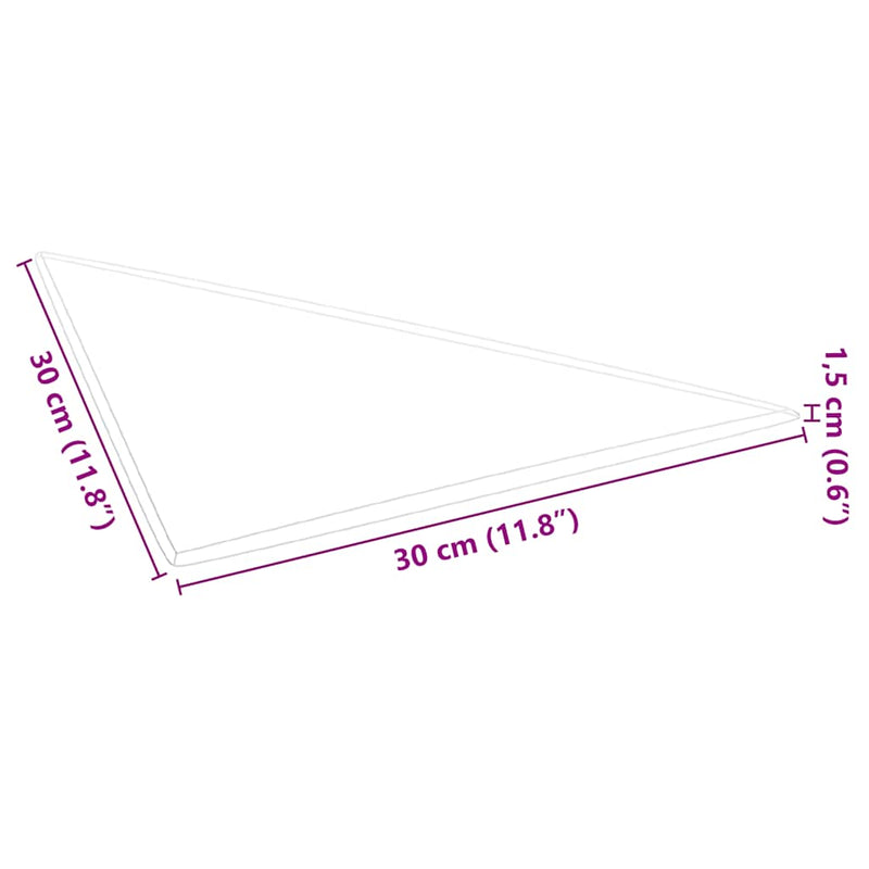 vidaXL 12 db rózsaszín bársony fali panel 30x30 cm 0,54 m²