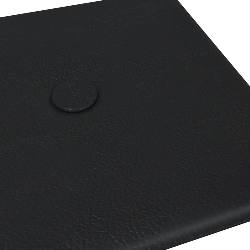 vidaXL 12 db fekete műbőr fali panel 30 x 15 cm 0,54 m²