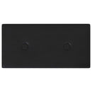 vidaXL Fali Fejtámla 12 pcs Fekete 30 x 15 cm Műbőr