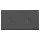 vidaXL Fali Fejtámla 12 pcs Szürke 30 x 15 cm Műbőr