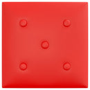 vidaXL 12 db piros műbőr fali panel 30 x 30 cm 1,08 m²