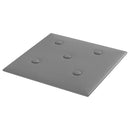 vidaXL Fali Fejtámla 12 pcs Szürke 30 x 30 cm Műbőr