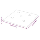 vidaXL 12 db bordó műbőr fali panel 30 x 30 cm 1,08 m²