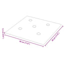 vidaXL Fali Fejtámla 12 pcs Bordó 30 x 30 cm Műbőr