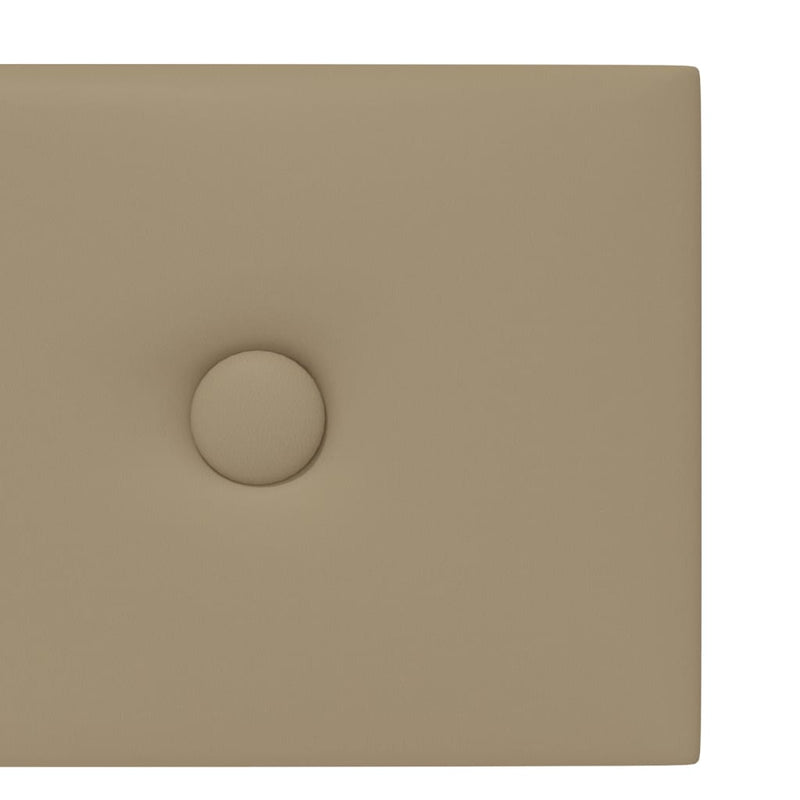 vidaXL 12 db cappuccino színű műbőr fali panel 60 x 15 cm 1,08 m²