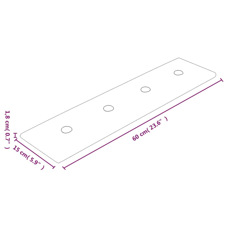 vidaXL 12 db cappuccino színű műbőr fali panel 60 x 15 cm 1,08 m²