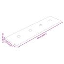 vidaXL Fali Fejtámla 12 pcs Cappuccino 60 x 15 cm Műbőr