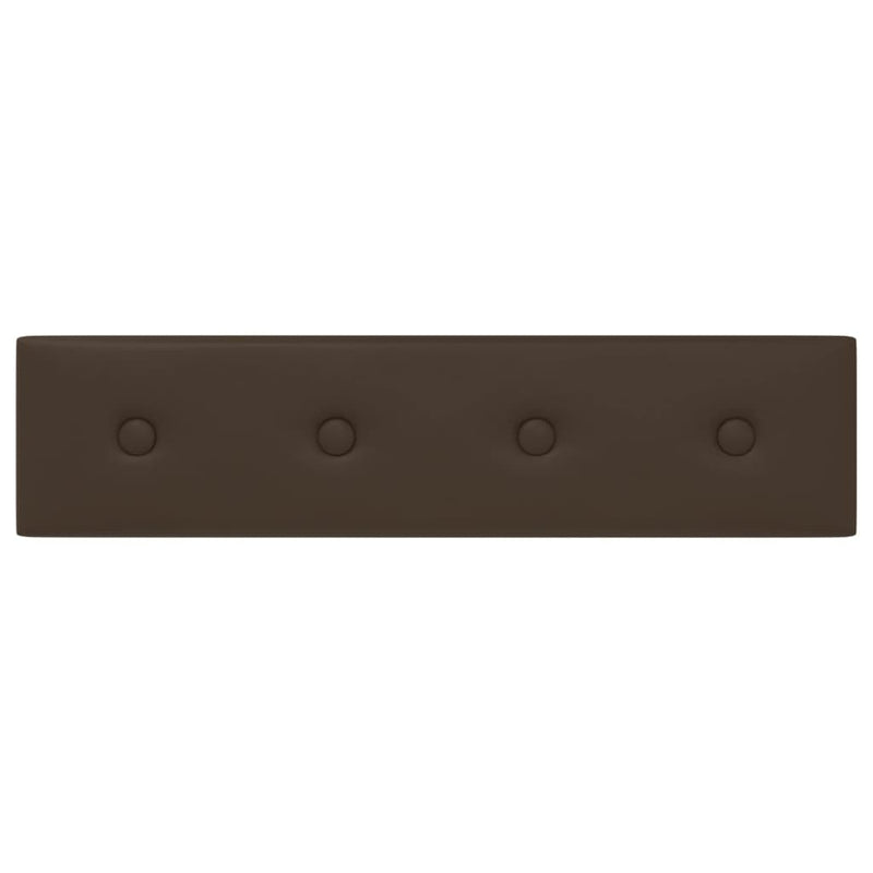 vidaXL 12 db barna műbőr fali panel 60 x 15 cm 1,08 m²