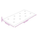 vidaXL Fali Fejtámla 12 pcs Krém 60 x 30 cm Műbőr