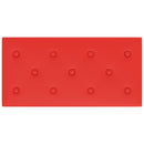 vidaXL 12 db piros műbőr fali panel 60 x 30 cm 2,16 m²