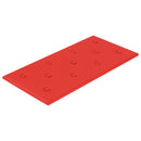 vidaXL Fali Fejtámla 12 pcs Piros 60 x 30 cm Műbőr