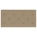 vidaXL Fali Fejtámla 12 pcs Cappuccino 60 x 30 cm Műbőr
