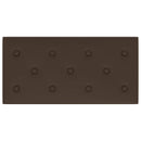 vidaXL Fali Fejtámla 12 pcs Barna 60 x 30 cm Műbőr