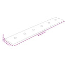 vidaXL Fali Fejtámla 12 pcs Krém 90 x 15 cm Műbőr