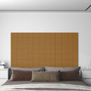vidaXL Fali Fejtámla 12 pcs Barna 60 x 15 cm Bársony