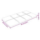 vidaXL 12 db sárga bársony fali panel 60x30 cm 2,16 m²