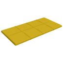 vidaXL Fali Fejtámla 12 pcs Sárga 60 x 30 cm Bársony