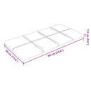 vidaXL Fali Fejtámla 12 pcs Sárga 60 x 30 cm Bársony