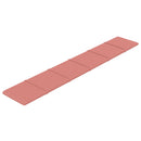 vidaXL Fali Fejtámla 12 pcs Rózsaszín 90 x 15 cm Bársony