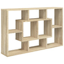 vidaXL sonoma tölgy szerelt fa fali polc 85 x 16 x 52,5 cm