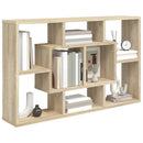 vidaXL sonoma tölgy szerelt fa fali polc 85 x 16 x 52,5 cm