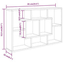 vidaXL sonoma tölgy szerelt fa fali polc 85 x 16 x 52,5 cm