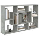vidaXL betonszürke szerelt fa fali polc 85 x 16 x 52,5 cm