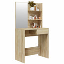 vidaXL sonoma tölgy színű fésülködőasztal tükörrel 74,5 x 40 x 141 cm