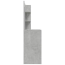 vidaXL betonszürke fésülködőasztal tükörrel 74,5 x 40 x 141 cm