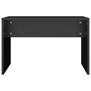 vidaXL fekete szerelt fa fésülködőszék 70 x 35 x 45 cm