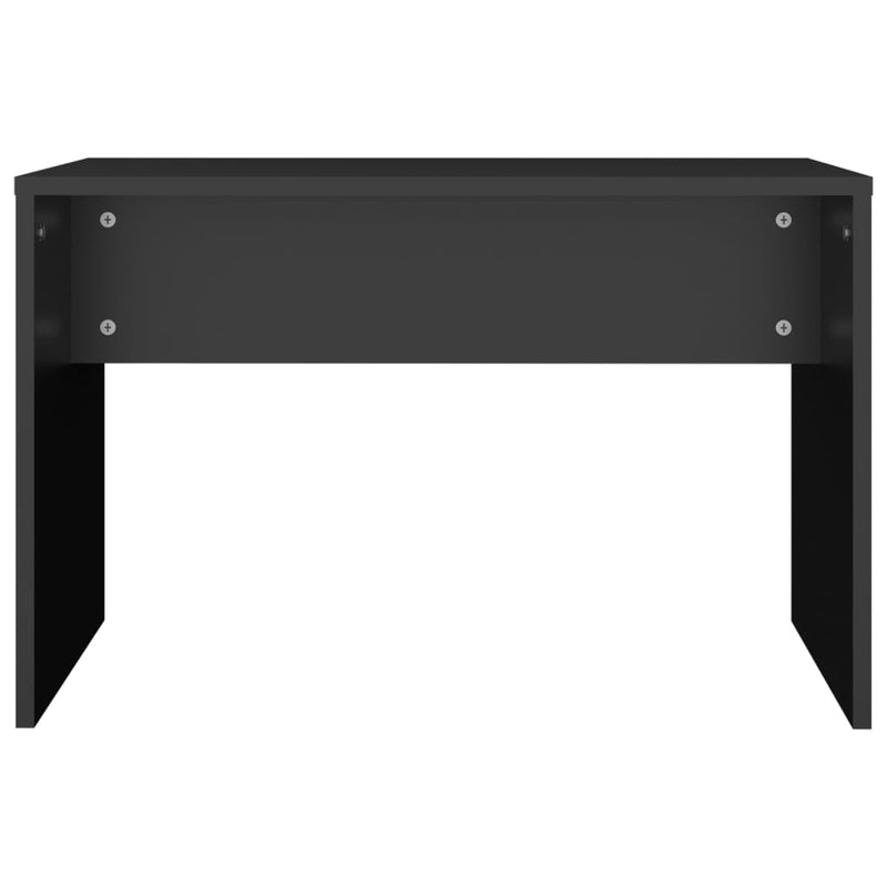 vidaXL fekete szerelt fa fésülködőszék 70 x 35 x 45 cm