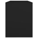 vidaXL fekete szerelt fa fésülködőszék 70 x 35 x 45 cm