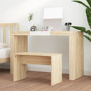 vidaXL sonoma tölgy színű szerelt fa fésülködőszék 70 x 35 x 45 cm