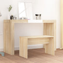 vidaXL sonoma tölgy színű szerelt fa fésülködőszék 70 x 35 x 45 cm