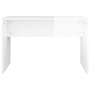 vidaXL magasfényű fehér szerelt fa fésülködőszék 70 x 35 x 45 cm