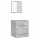 vidaXL betonszürke tükrös fürdőszobaszekrény 41 x 38,5 x 48 cm