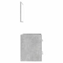 vidaXL betonszürke tükrös fürdőszobaszekrény 41 x 38,5 x 48 cm