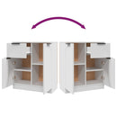 vidaXL fehér szerelt fa tálalóasztal 60 x 30 x 70 cm